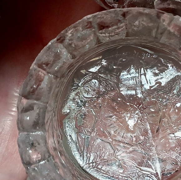 Antique STYLE Pattern Salt Cellars by The Higbee Glass Co. circa 1910-1915… - Picture 4 of 13